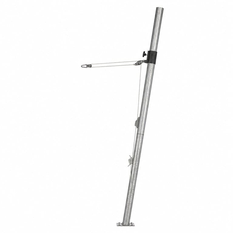 Schneider 251-00 Napvitorla Tartóoszlop Acél Ezüst 11,8 kg Kültéri Árnyékoló Rögzítő Árboc Használt Karcokkal (állapot: lásd a 2. képet)
