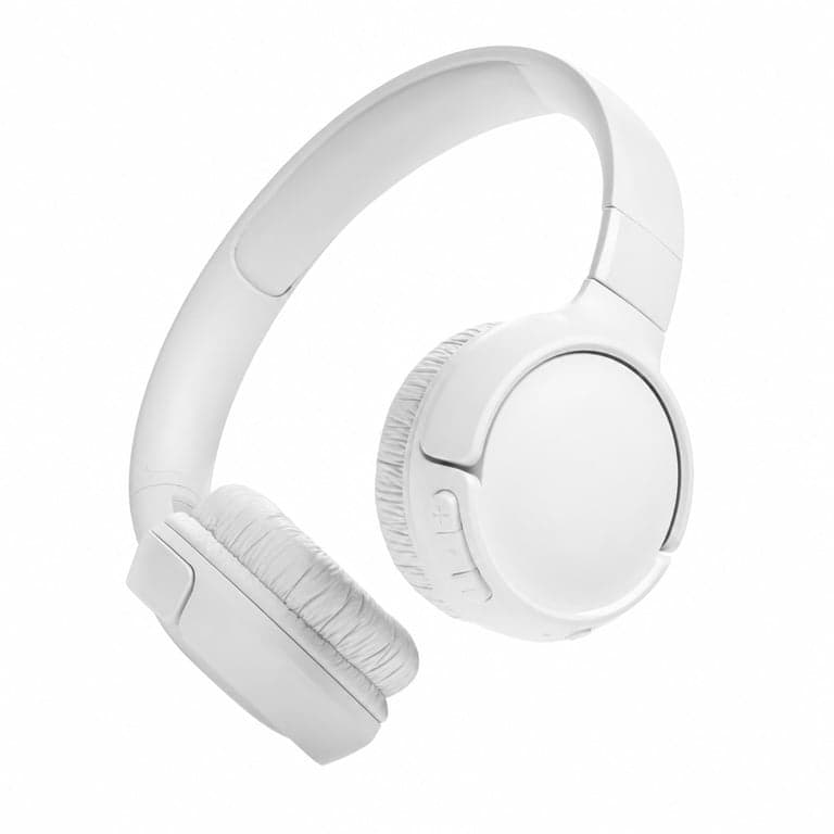 JBL Tune 520 BT vezeték nélküli fejhallgató, fehér, Bluetooth, Pure Bass — hibás, alkatrésznek (állapot: lásd a 2. képet)