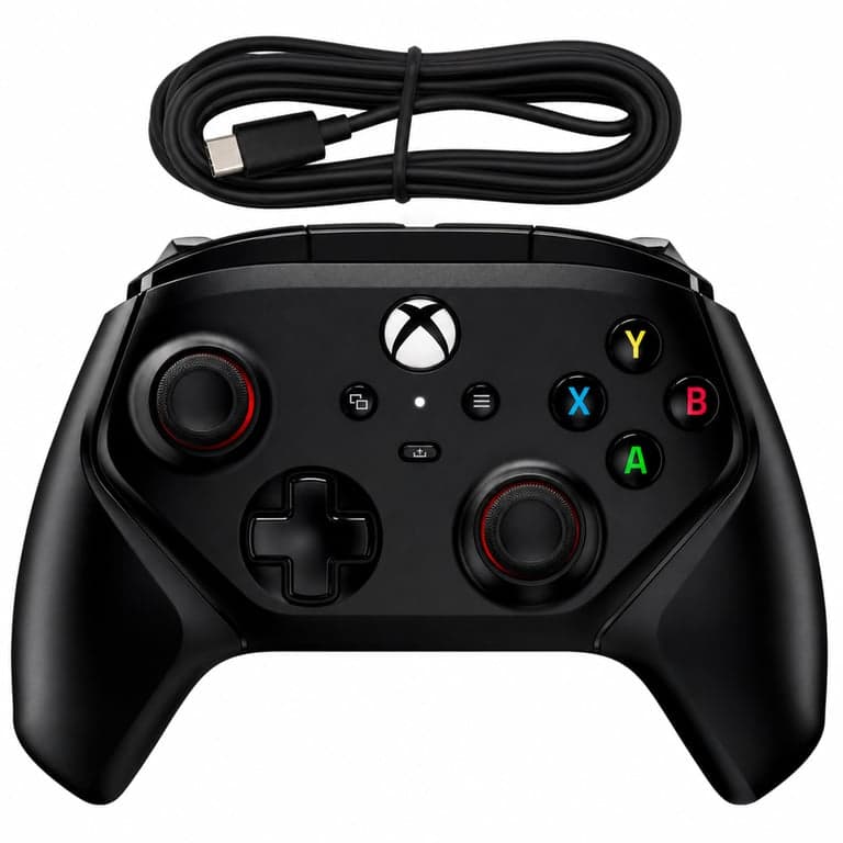HyperX Clutch Gladiate Xbox vezetékes USB-C kontroller fekete — hibás, részben működik: P3 gomb nem működik (állapot: lásd a 2. képet)