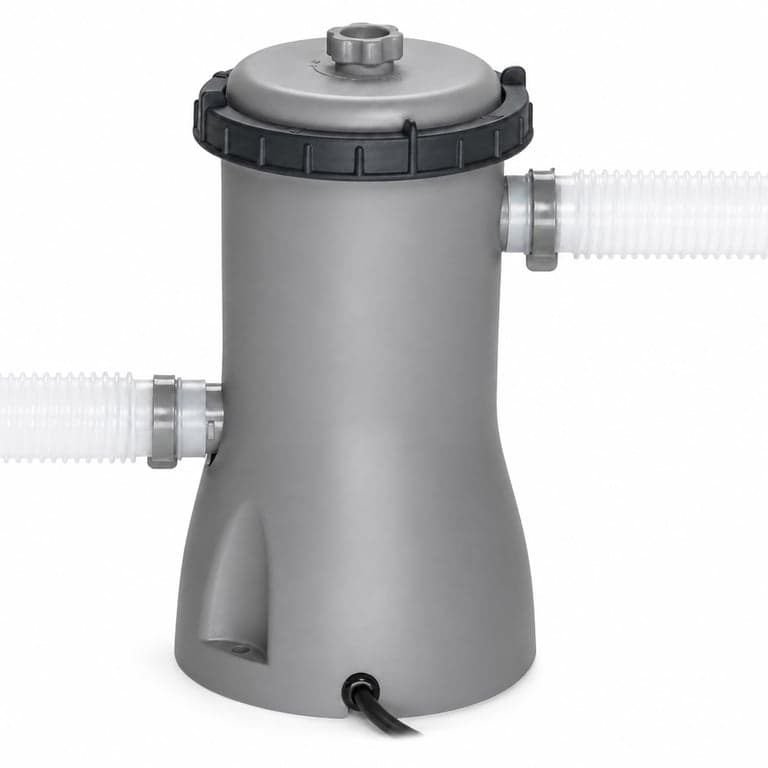 Bestway Flowclear medenceszűrő szivattyú 1100–17400 L – teszteletlen (nem EU-s csatlakozó, 2. kép állapota)