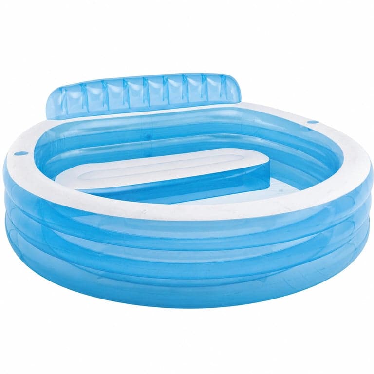 Intex 57190NP Swim Center Family Lounge felfújható családi medence ülőrésszel, 229x218x79 cm — A terméken enyhe (állapot: lásd a 2. képet)