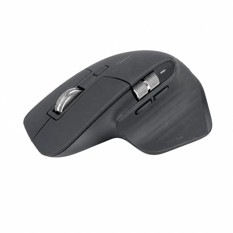 Logitech MX Master 3S Vezeték nélküli Egér, Grafitszürke – Használt — Kopas karcok az aljan meg a tetejen (állapot: lásd a 2. képet)