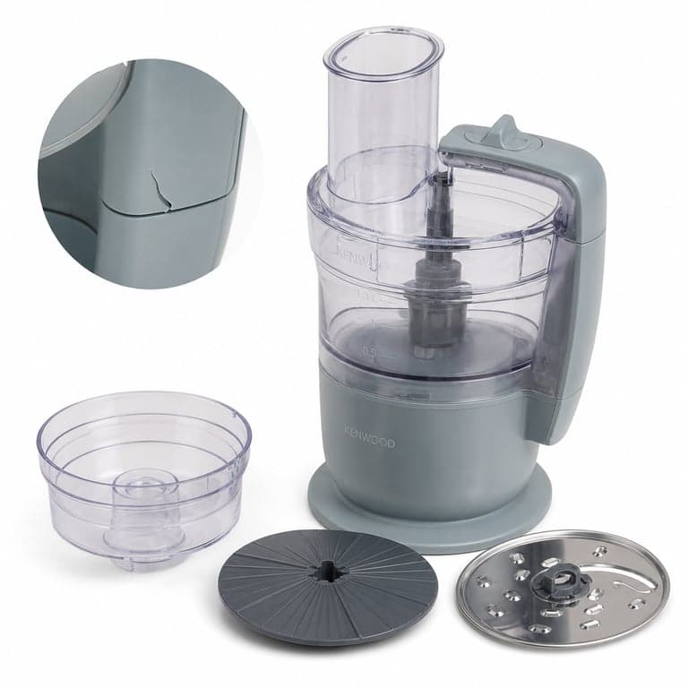 Kenwood MultiPro Go Kompakt Konyhai Robotgép 650 W 1,3 L Szürke - Repedt főegység, egyébként újszerű állapot