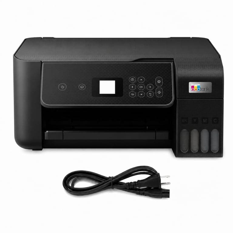 Epson EcoTank ET-2870 A4 Wi-Fi tintatartályos multifunkciós nyomtató - 3 éves — hiányzó tintakészlet (állapot: lásd a 2. képet)