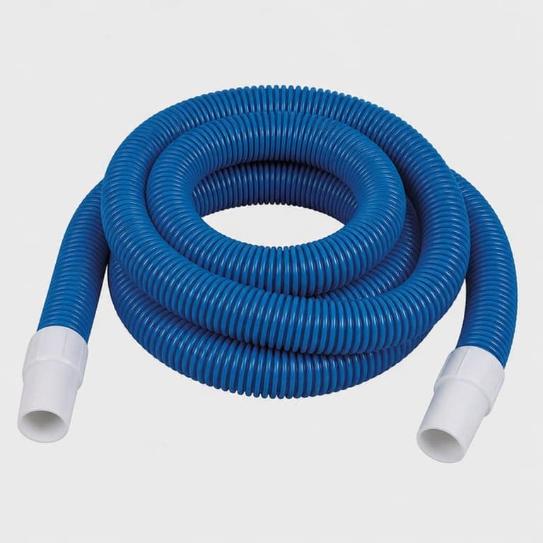 WERKA PRO Úszó Medencetömlő Ø38 mm 7 m Fúvókával, Kék, Alacsony Sűrűségű Polietilén, Földfeletti Medence Tisztításához — 7 db-os szett