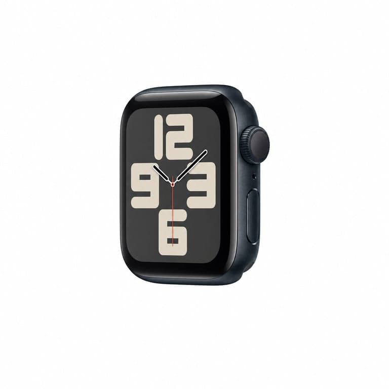 Apple Watch SE (2. generáció, 2023) GPS 40 mm éjfekete alumínium okosóra szíj nélkül, hiányos — szíj hiányzik (állapot: lásd a 2. képet)