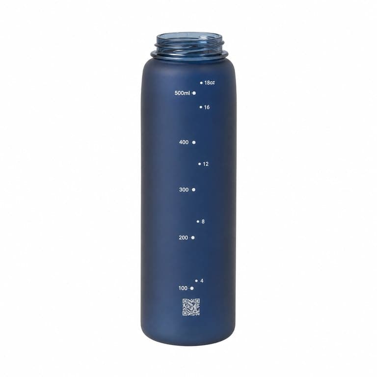 Ion8 Kulacs 500 ml Tengerészkék, Szivárgásmentes, BPA-mentes, Egykéz — a kulacs teteje nem tartozék nélkül (állapot: lásd a 2. képet)