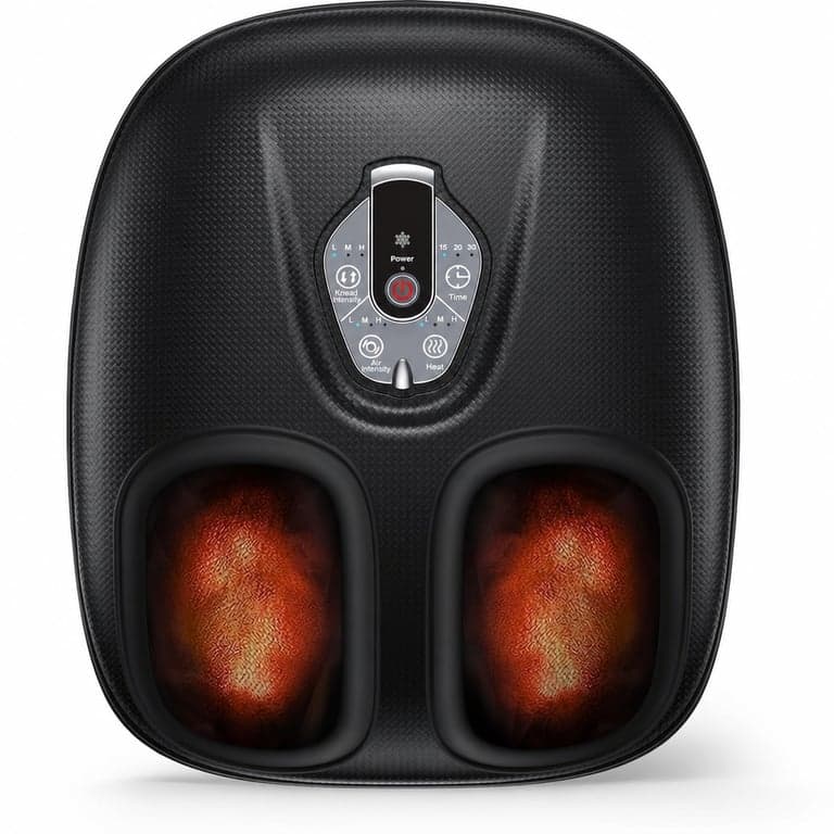 RENPHO Elektromos Lábmasszírozó Hőfunkcióval, 3D Shiatsu Gyúrással és — A távirányító nem tartozék nélkül (állapot: lásd a 2. képet)