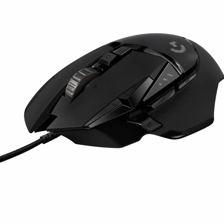 Logitech G502 HERO Gaming Egér, 25 600 DPI, fekete — hibás, részben működik: bal és jobb egérgomb nem működik (állapot: lásd a 2. képet)