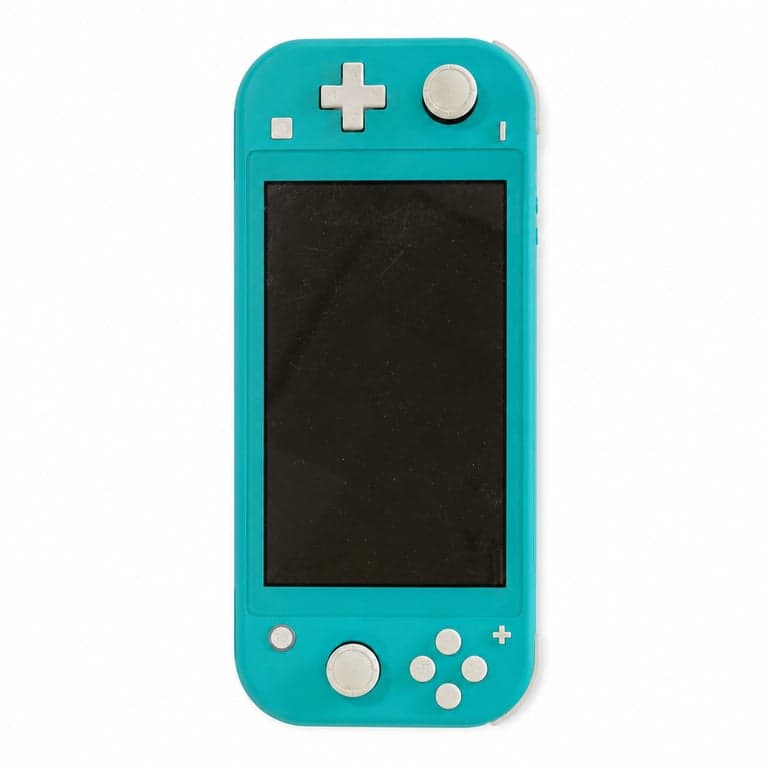 Nintendo Switch Lite türkiz hordozható játékkonzol – használati nyomok a kijelzőn és a vázon