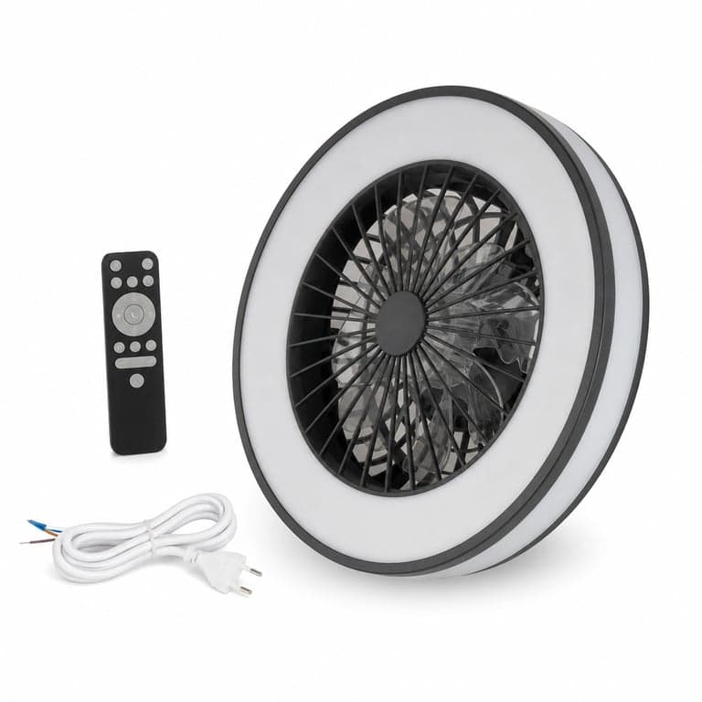 BRILONER CCT mennyezeti ventilátor lámpával, 5 sebesség — hibás, részben működik: világítás nem működik (állapot: lásd a 2. képet)