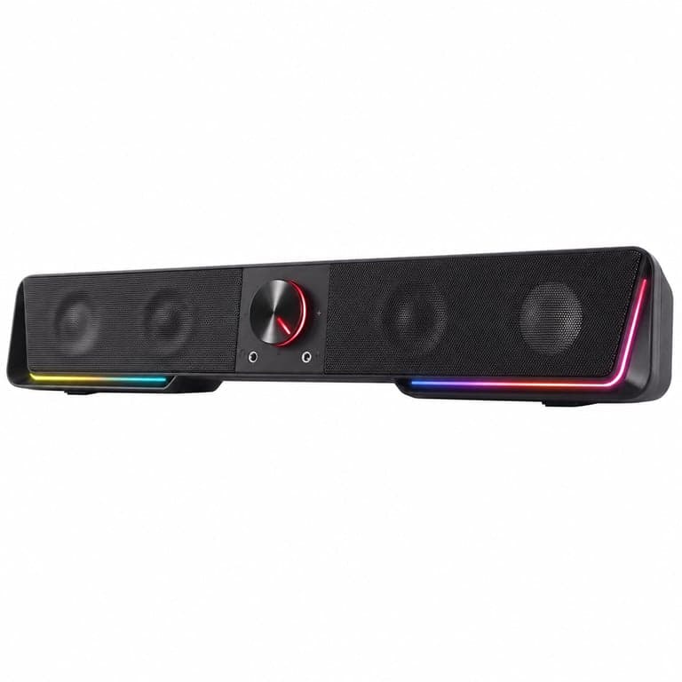 Speedlink Gravity RGB Stereo Soundbar PC — hibás, részben működik: frekvenciális zajt ad ki használat közben (állapot: lásd a 2. képet)