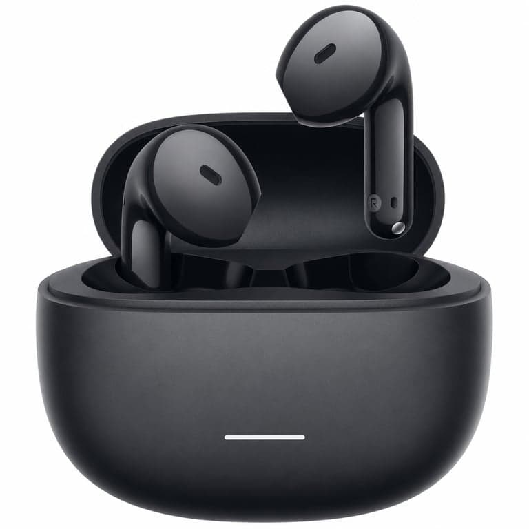 Xiaomi Redmi Buds 8 Active TWS Bluetooth fülhallgató, fekete, 37 órás akkumulátor, IP54, 14,2 — USB kábel nélkül (állapot: lásd a 2. képet)