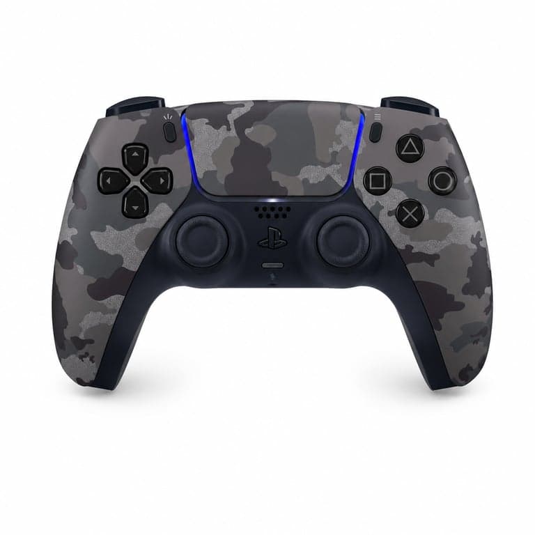 PlayStation DualSense vezeték nélküli kontroller PS5-höz, szürke terepmintás — Toltőkábelt nem tartalmaz (állapot: lásd a 2. képet)