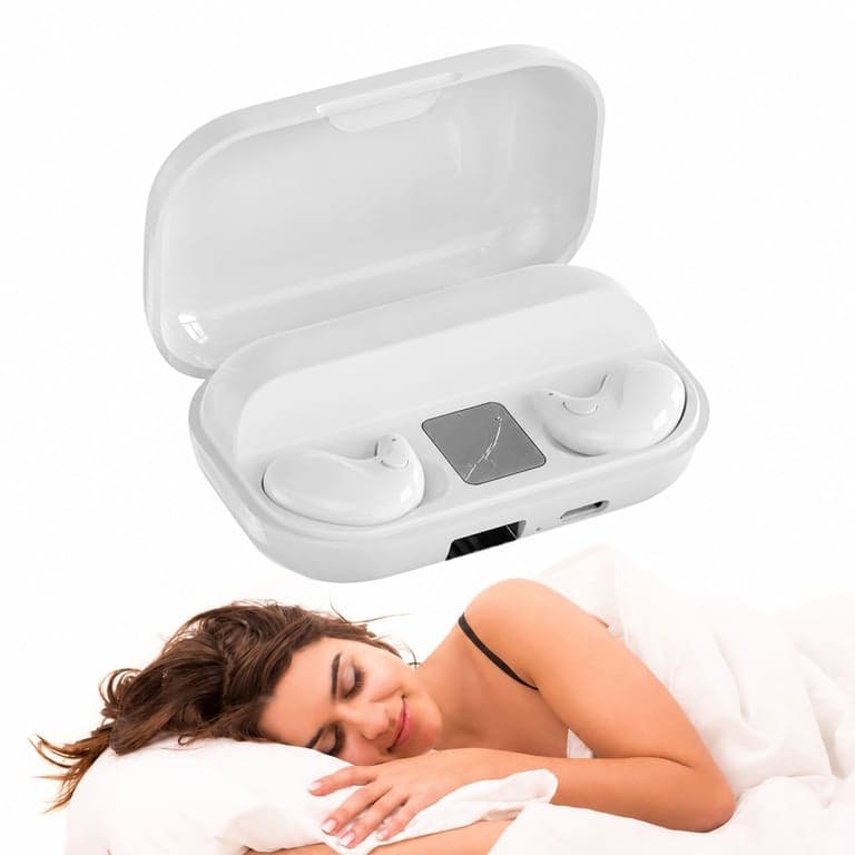 Xmenha Invisible Sleep Bluetooth Fülhallgató Mini Kis Méretű Vezeték Nélküli — töltőkábel nélkül, karcos kijelző (állapot: lásd a 2. képet)