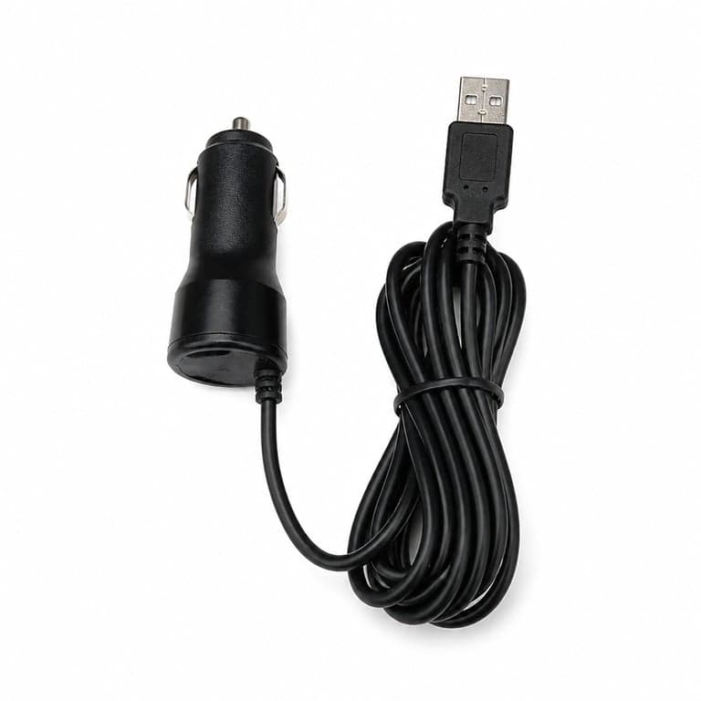 iZEEKER 4K+1080P Menetrögzítő Kamera USB Autós Töltőkábel — iZEEKER WiFi 6 Dashcam Tartozék, Szivargyújtós Tápkábel