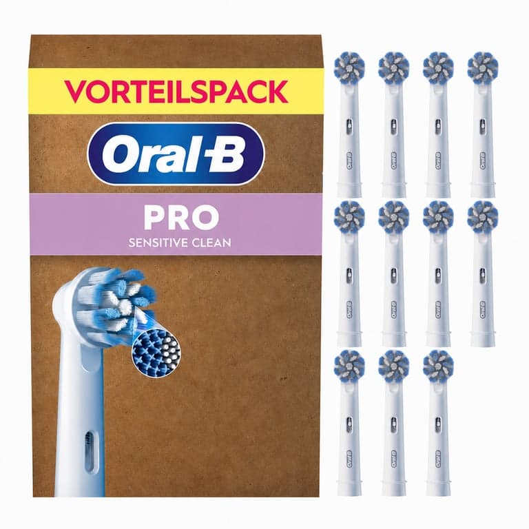 Oral-B PRO Sensitive Clean elektromos fogkefe pótfej, fehér, 11 db (eredeti készletből)