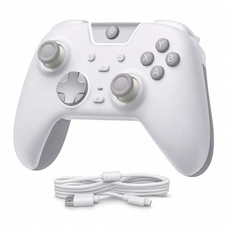 EasySMX X05 Pro Vezeték nélküli Kontroller PC-hez – — hibás, részben működik: nehezen reagáló hátsó gombok (állapot: lásd a 2. képet)