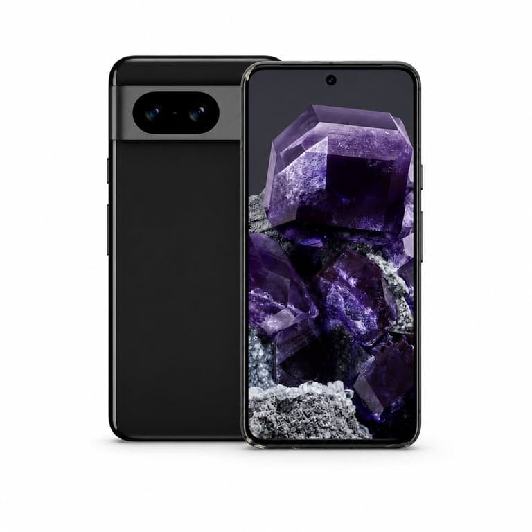 Google Pixel 8 okostelefon 256 GB Obsidian fekete - Használt, karcos töltőport, kisebb — Töltőportja használt (állapot: lásd a 2. képet)