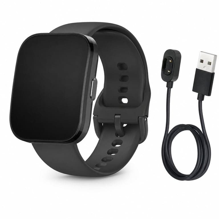 Amazfit Bip 5 Okosóra 46 mm, 1,91" kijelző, Bluetooth hívás — hibás, alkatrésznek: nem kapcsol be / nem működik (állapot: lásd a 2. képet)