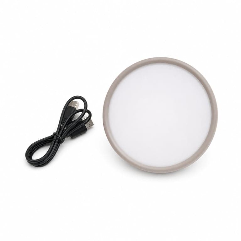 Brilliant LED Asztali Lámpa Taupe Dimmelhető Akkumulátoros Hordozható Beltéri — tartórúd és alsó rész nélkül (állapot: lásd a 2. képet)