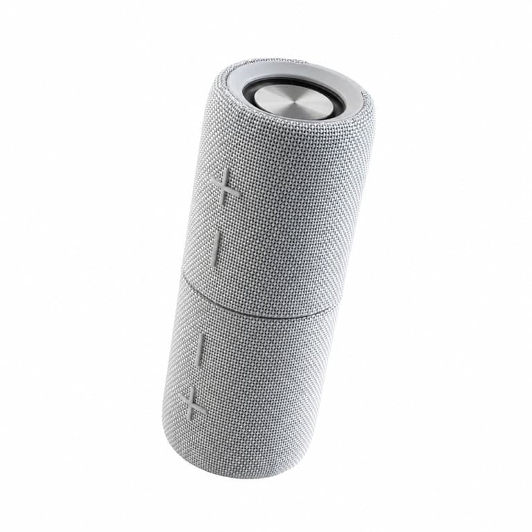 Intempo Aria Duo Bluetooth hangszóró 20W, szürke, TWS, IPX4, USB-C, mágneses töltés, hordozható, 10 cm (állapot: lásd a 2. képet)