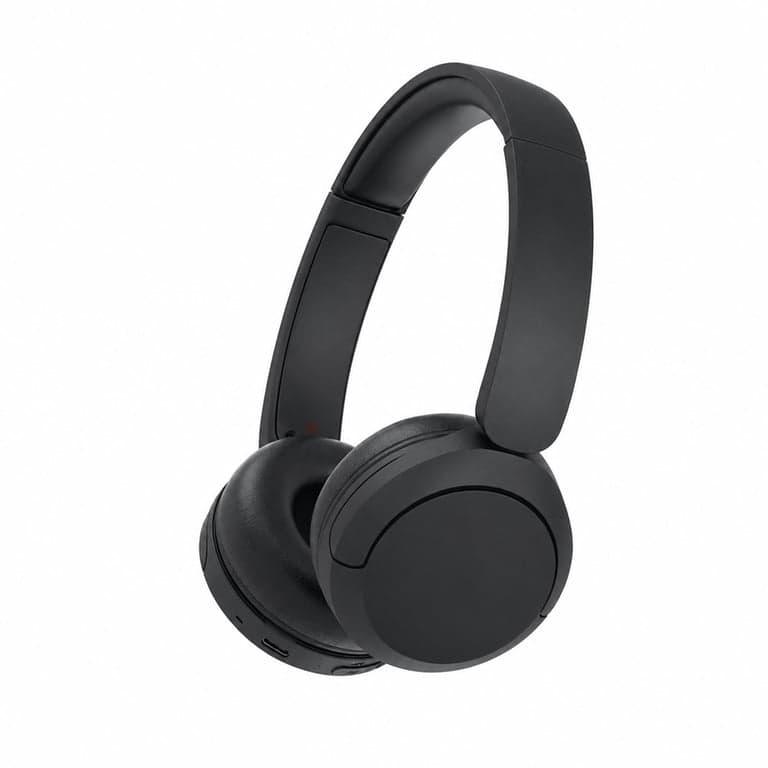 Sony WH-CH520 Bluetooth fejhallgató, fekete - használt, a bekapcsológomb — A bekapcsológombot nehezebb lenyomni (állapot: lásd a 2. képet)