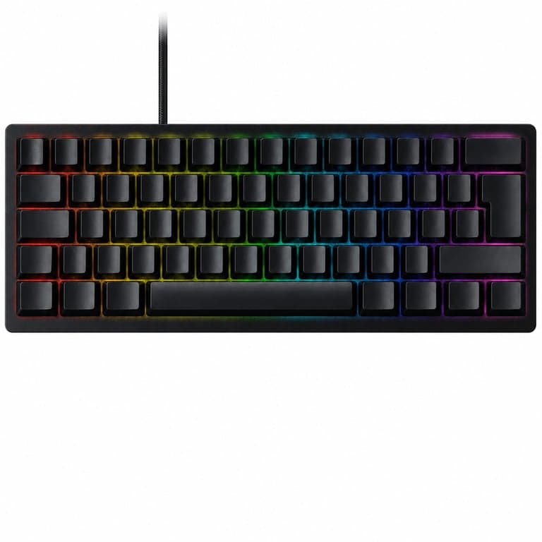Razer BlackWidow V3 Mini HyperSpeed Mechanikus Gamer Billentyűzet — enyhe szennyeződés a billentyűk alatt (állapot: lásd a 2. képet)