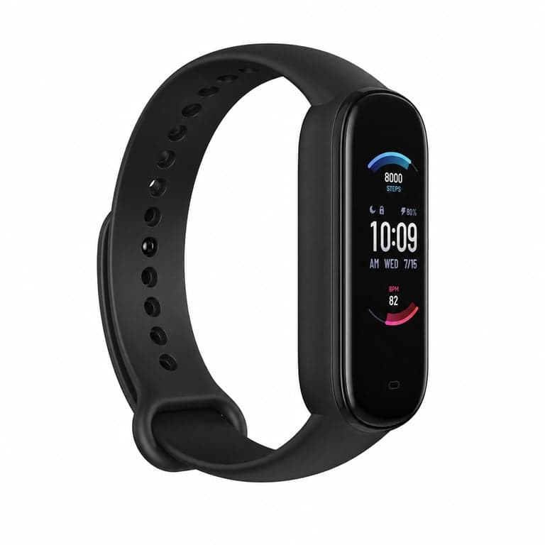 Amazfit Band 5 fitness tracker okoskarkötő - fekete — töltőkábel nélkül (állapot: lásd a 2. képet)