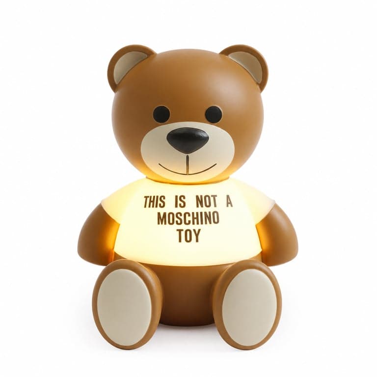 Kartell Toy Moschino mackó asztali lámpa – hibás, részben működő példány (villogó fény) — hibás, részben működik (állapot: lásd a 2. képet)
