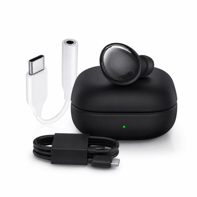 Samsung Galaxy Buds Pro Vezeték Nélküli Fülhallgató, Fekete – — hibás, részben működik: bal fülhallgató néma (állapot: lásd a 2. képet)