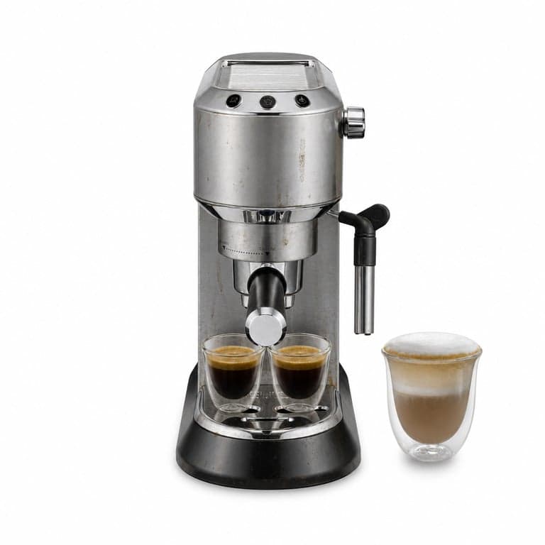 De'Longhi Dedica Style EC685.M eszpresszógép manuális tejhabosítóval, 15 — Több helyen használat nyoma látható (állapot: lásd a 2. képet)