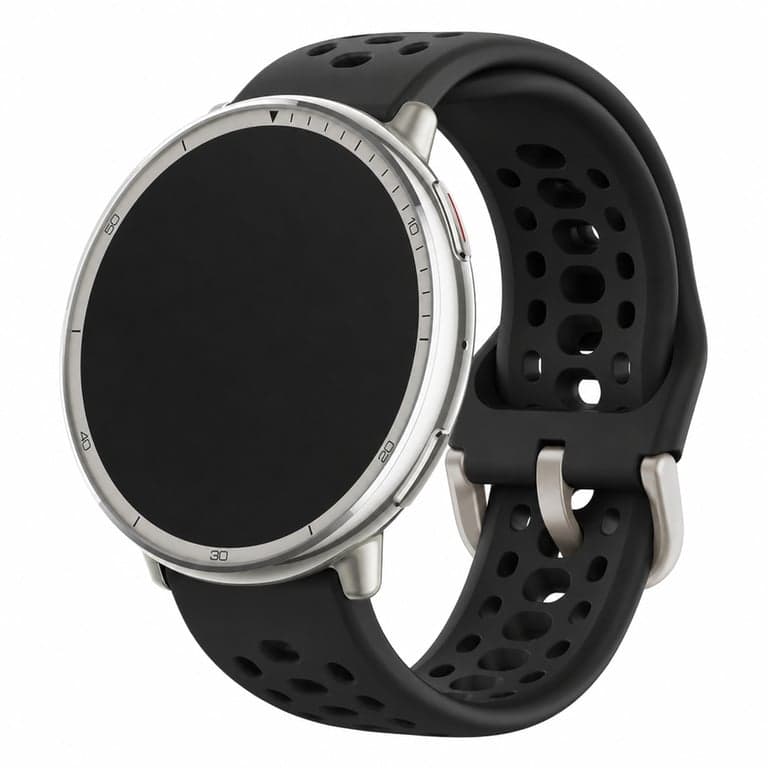 Amazfit Active 2 okosóra 44mm fekete, GPS, AI hangvezérlés — hibás, alkatrésznek: Nem tölt és nem is kapcsol be (állapot: lásd a 2. képet)