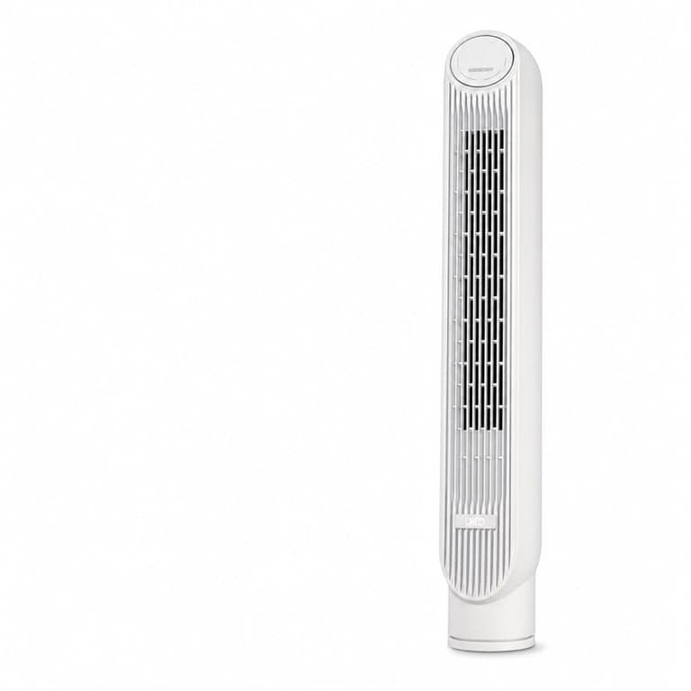 Dreo Nomad One Oszlopventilátor 92 cm Fekete, 90° forgás — hibás, alkatrésznek: Távírányító és a talp hiányzik (állapot: lásd a 2. képet)