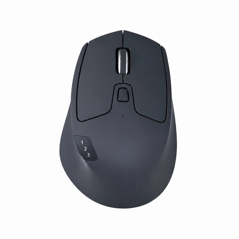 Logitech M720 Triathlon vezeték nélküli egér, Bluetooth és USB Unifying vevő, 1000 DPI, 6 — Elemet nem tartalmaz (állapot: lásd a 2. képet)