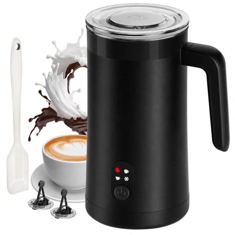 Ovetedot Elektromos Tejhabosító 400 ml Fehér, Automatikus Kikapcsolással, Latte, Macchiato, Cappuccino — használt (állapot: lásd a 2. képet)
