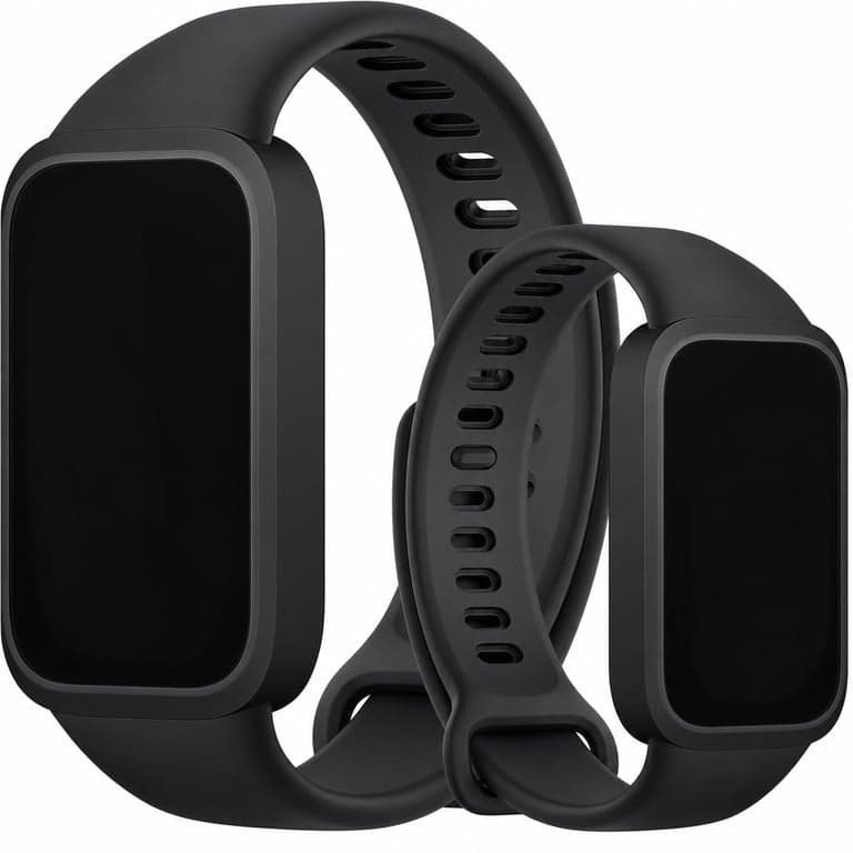 Xiaomi Smart Band 9 Active okoskarkötő, fekete, 37 mm TFT kijelző, pulzusmérő, 5 ATM, 18 — hibás, alkatrésznek (állapot: lásd a 2. képet)