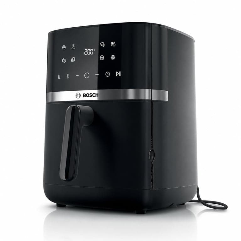 Bosch MAF462B0 Series 4 XL Forrólevegős Fritőz 6,1 L Fekete — hibás, részben működik: törött 1 helyen (állapot: lásd a 2. képet)