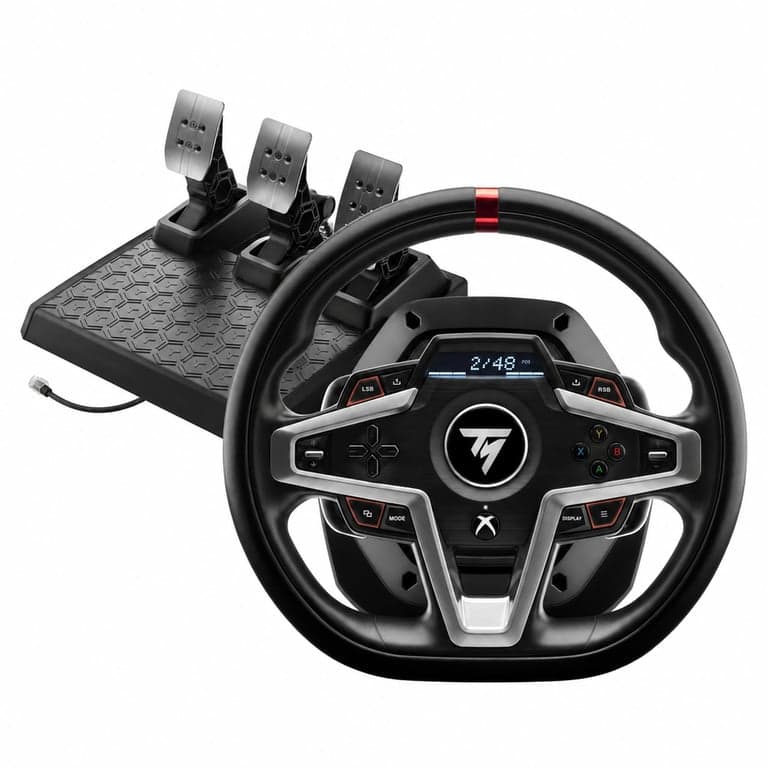 Thrustmaster T248 Force Feedback — hibás, részben működik: pedálnak a kábelje nem csatlakozik a kormányhoz (állapot: lásd a 2. képet)