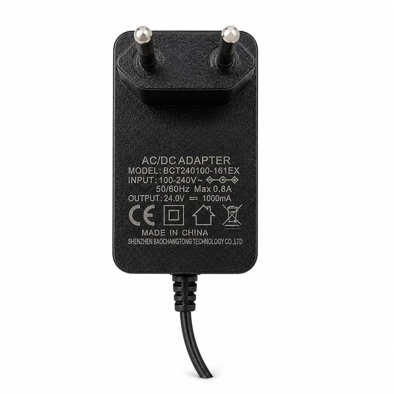 Light-Brightly LED Fényfüzér BCT240100-161EX tápegység 24V 1000mA AC/DC adapter kültéri égősorhoz 100-240V EU csatlakozó alkatrész