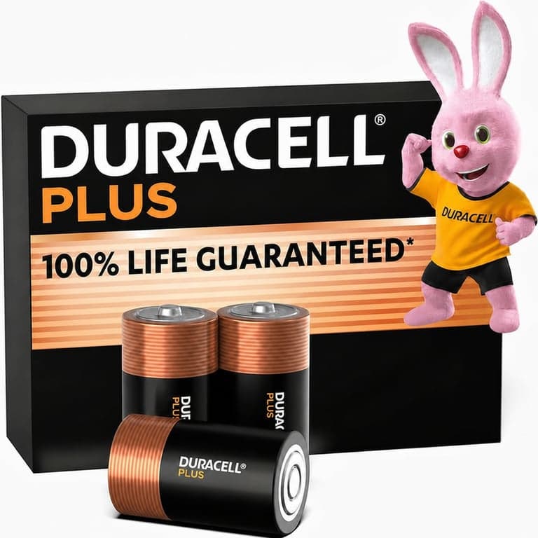 Duracell Plus D (LR20) alkáli elem 1,5V, 3 db (eredeti készletből, 1 db hiányzik)