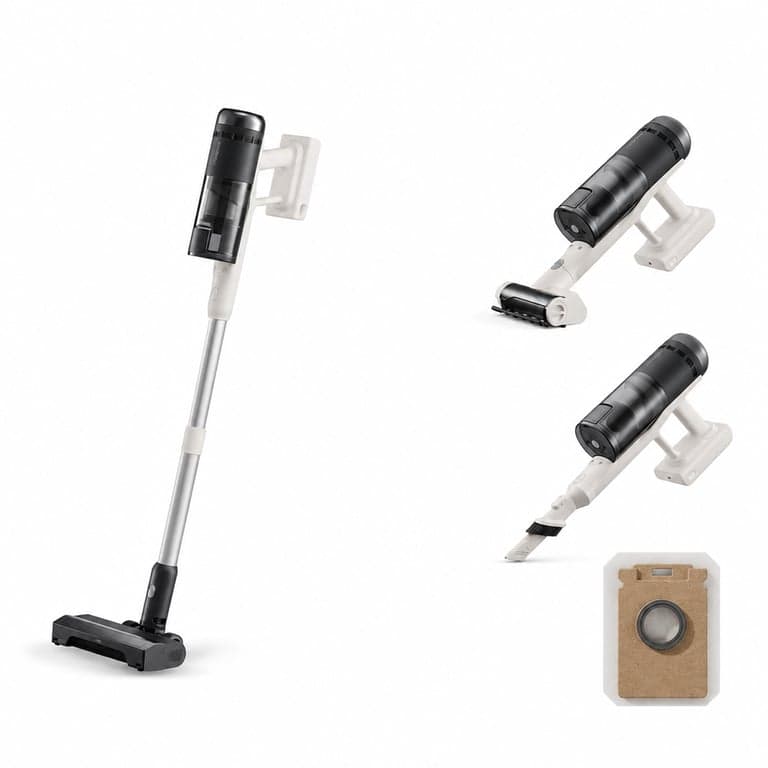 Roborock H60 Hub Pro akkumulátoros kézi porszívó 170AW teljesítmény 80 — Nincs hozzá töltő/ürítő állomás nélkül (állapot: lásd a 2. képet)
