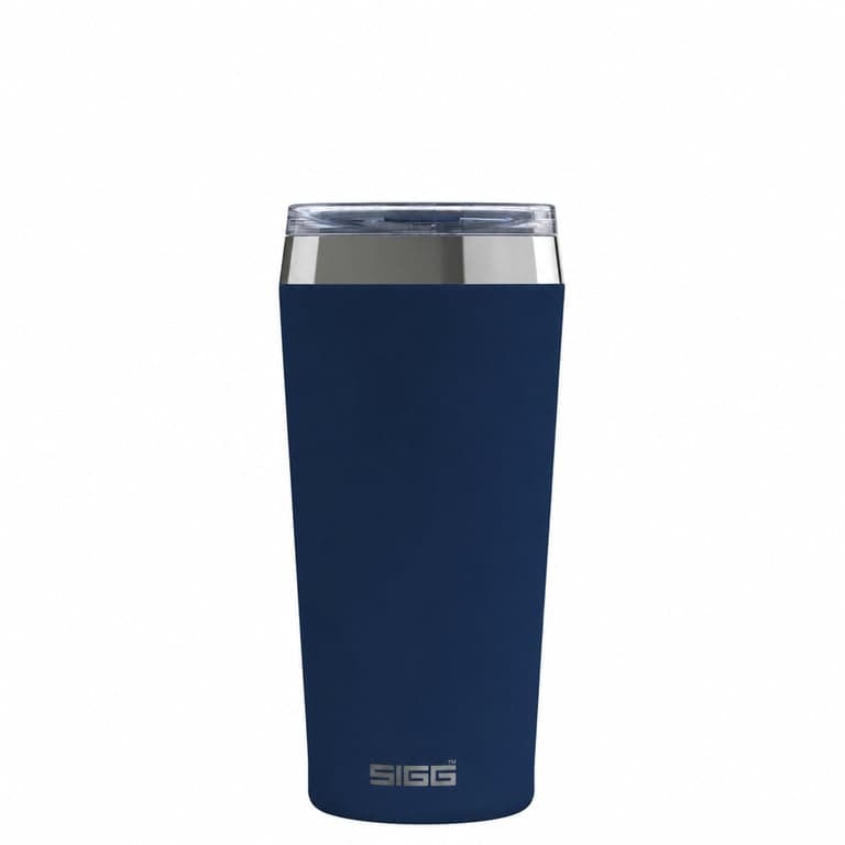 SIGG Helia Night Ink termosz bögre 0,45 L, dupla falú — Hiányzik a szívószál nés a szívószál tisztitó (állapot: lásd a 2. képet)