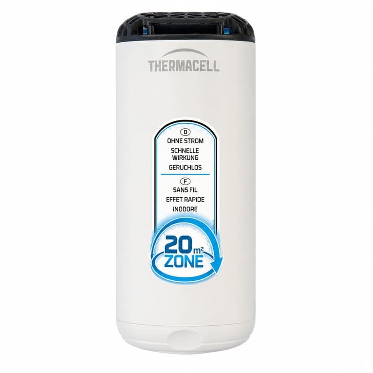Thermacell Protect szúnyogriasztó készülék krémszínű 20 m² védőzóna — betét és riasztószer nélkül (állapot: lásd a 2. képet)