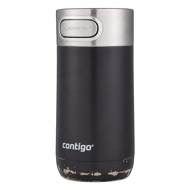 Contigo Luxe Autoseal rozsdamentes acél termosz bögre, fekete (Licorice), 360 — Az alján láthatóak kopás nyomok (állapot: lásd a 2. képet)