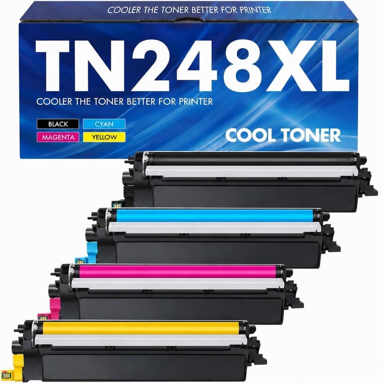 Cool Toner TN-248XL kompatibilis toner Brother MFC-L3740CDW és MFC-L3760CDW nyomtatókhoz – 4 színű CMYK készlet