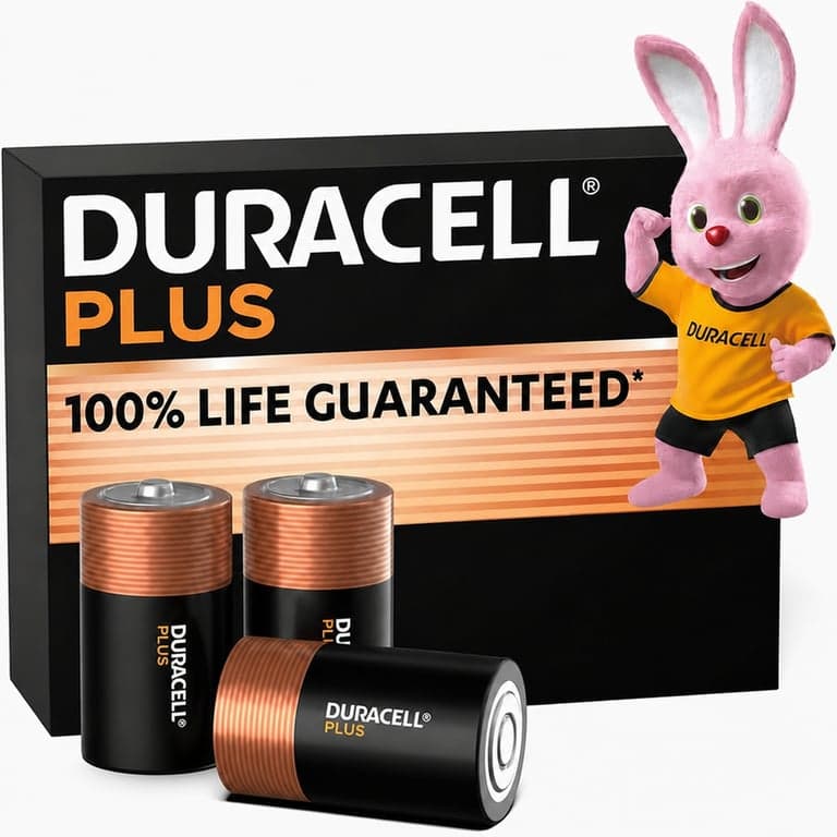 Duracell Plus D (LR20) alkáli elem 1,5V, csomag — 3 db-os szett