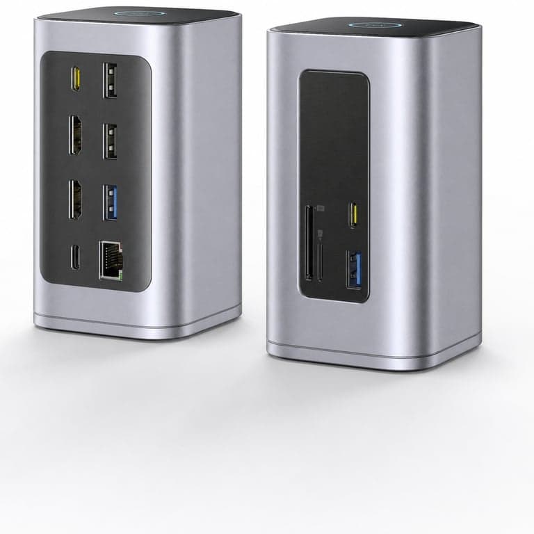 Baseus Nomos Air USB-C dokkolóállomás 12 az 1-ben, 2x4K HDMI — hibás, alkatrésznek: Nem veszi fel az áramot (állapot: lásd a 2. képet)