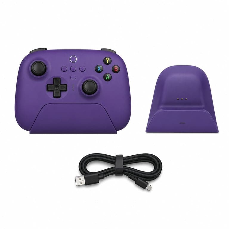 8Bitdo Ultimate 2.4G vezeték nélküli kontroller Hall Effect — hibás, részben működik: beragadt RT gomb (állapot: lásd a 2. képet)