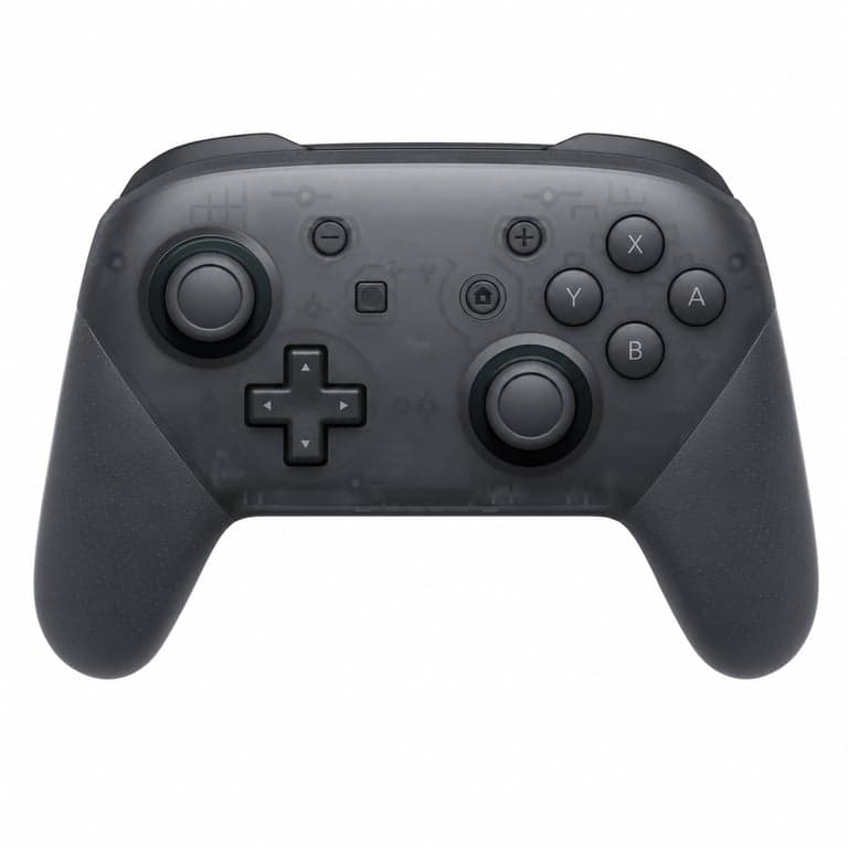 Nintendo Switch Pro Controller játékvezérlő — hibás, részben működik: bal kar felfelé nem érzékel, lefelé (állapot: lásd a 2. képet)